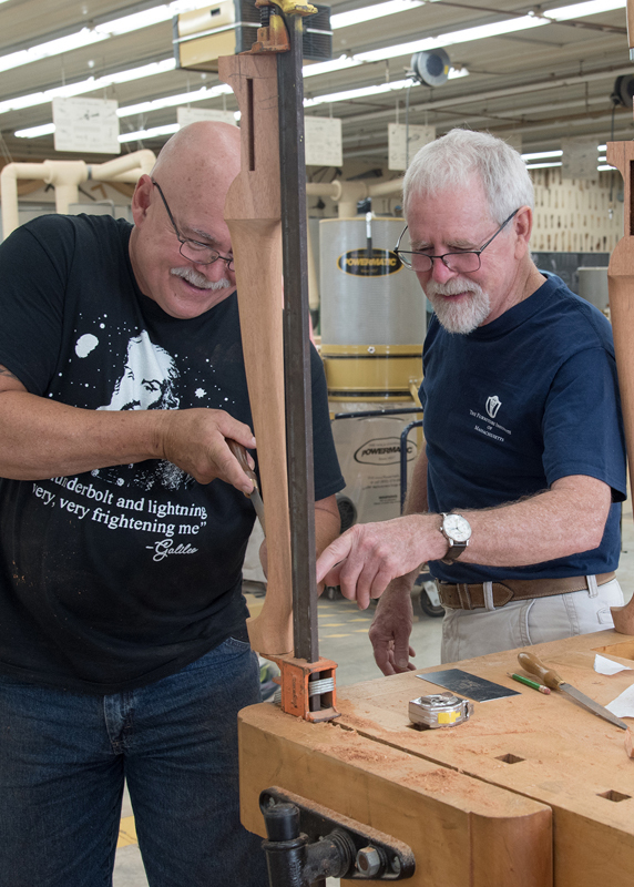 Phil Lowe teaching at Marc Adams School of Woodworking