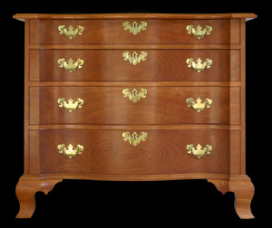 Massachusetts Chippendale Serpentine-Front Bureau